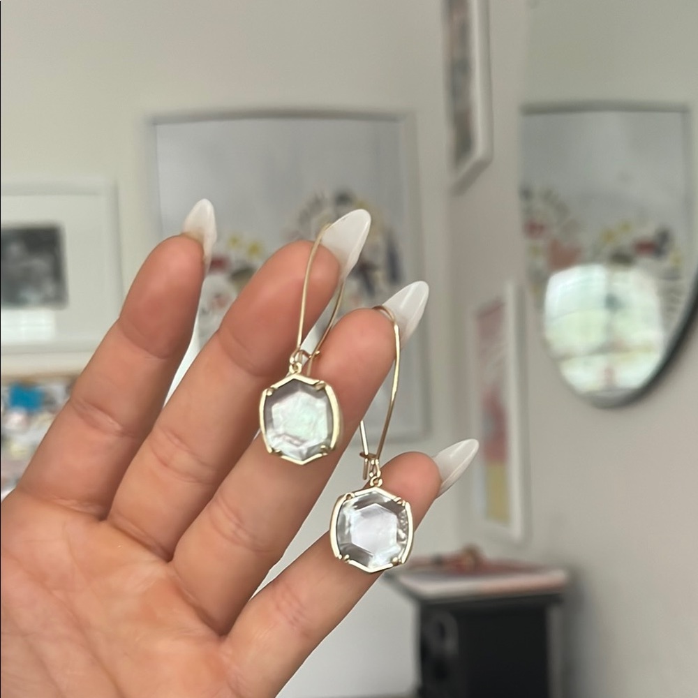 Kendra Scott Gold and Silver Geometric Earrings